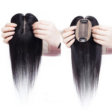 Load image into Gallery viewer, Human Hair Clip On Hair Topper Pieces For Women