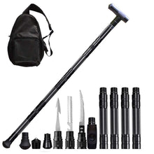 Load image into Gallery viewer, Heavy Duty Collapsible Tactical Survival Walking Stick