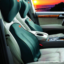 Load image into Gallery viewer, Car Seat Lumbar Back Support Pillow Cushion & Headrest