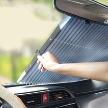 Load image into Gallery viewer, Retractable Car Windshield Sun Shade Cover