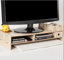 Load image into Gallery viewer, Computer Monitor Riser Mount Stand With Drawer