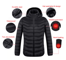 Load image into Gallery viewer, Snap On Heated Electric Jacket Battery Operated