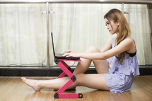 Load image into Gallery viewer, Adjustable Laptop Lap Desk Stand Tray