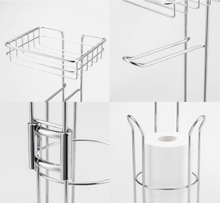 Load image into Gallery viewer, Free Standing Toilet Paper Roll Holder