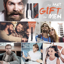 Load image into Gallery viewer, Mens Beard Straightener Brush Best Beard Flat Iron Heated Comb