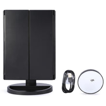 Load image into Gallery viewer, Lighted Makeup Mirror Large Adjustable Bright Led Face Vanity Mirror