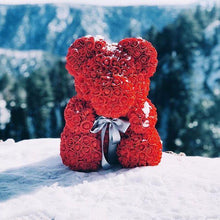 Load image into Gallery viewer, HEART ROSE TEDDY BEAR - FOREVER LOVE ADDITION (35 CM)