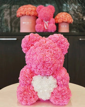 Load image into Gallery viewer, HEART ROSE TEDDY BEAR - FOREVER LOVE ADDITION (35 CM)