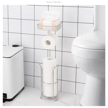 Load image into Gallery viewer, Free Standing Toilet Paper Roll Holder
