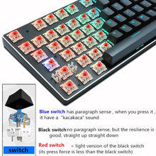 Load image into Gallery viewer, Rainbow RGB Mechanical Gaming Keyboard For PC