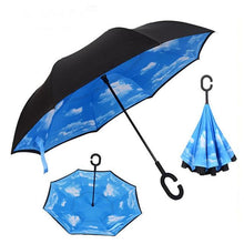 Load image into Gallery viewer, Upside Down Inverted Rain Umbrella