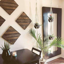 Load image into Gallery viewer, Premium Macrame Ceiling Hanging Planter Holder 4 Pack