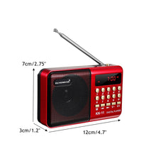 Load image into Gallery viewer, Small Portable AM FM Radio