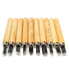 Load image into Gallery viewer, Wood Carving Chisel Knife Set 10 Pcs