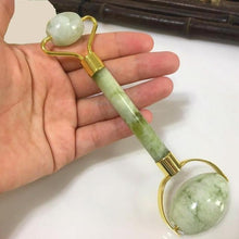 Load image into Gallery viewer, Jade Face Stone Roller Massage Tool