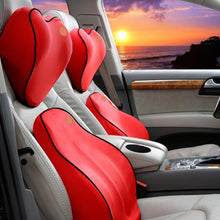 Load image into Gallery viewer, Car Seat Lumbar Back Support Pillow Cushion & Headrest