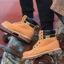 Load image into Gallery viewer, Mens Composite Steel Toe Work Boots Comfortable