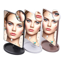 Load image into Gallery viewer, Lighted Magnifying Makeup Mirror Countertop Vanity 10X