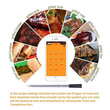 Load image into Gallery viewer, Wireless Digital Bluetooth Meat BBQ Thermometer
