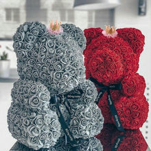 Load image into Gallery viewer, HEART ROSE TEDDY BEAR - FOREVER LOVE ADDITION (35 CM)