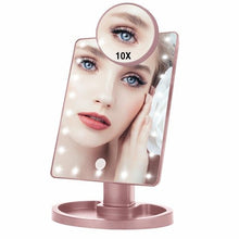 Load image into Gallery viewer, Lighted Magnifying Makeup Mirror Countertop Vanity 10X