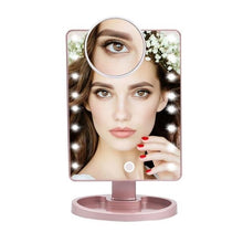 Load image into Gallery viewer, Lighted Magnifying Makeup Mirror Countertop Vanity 10X