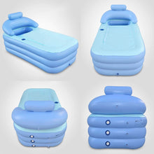 Load image into Gallery viewer, Portable Stand Alone Bathtub Foldable Spa With Foot Pump