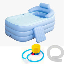 Load image into Gallery viewer, Portable Stand Alone Bathtub Foldable Spa With Foot Pump
