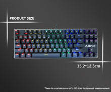 Load image into Gallery viewer, Rainbow RGB Mechanical Gaming Keyboard For PC