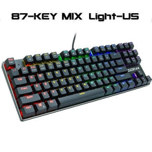 Load image into Gallery viewer, Rainbow RGB Mechanical Gaming Keyboard For PC