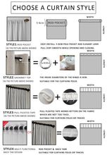 Load image into Gallery viewer, Room Darkening Sun Light Blocking Blackout Curtain