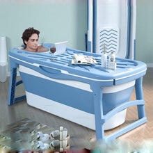 Load image into Gallery viewer, Large Foldable Stand Alone Portable Bathtub For Adults