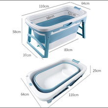 Load image into Gallery viewer, Large Foldable Stand Alone Portable Bathtub For Adults