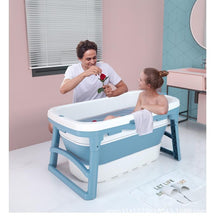 Load image into Gallery viewer, Large Foldable Stand Alone Portable Bathtub For Adults