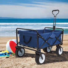 Load image into Gallery viewer, Heavy Duty Collapsible Folding Utility Beach Wagon All Terrain Cart