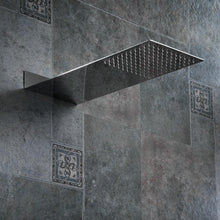 Load image into Gallery viewer, Square Rainfall Ceiling Shower Head Stainless Steel