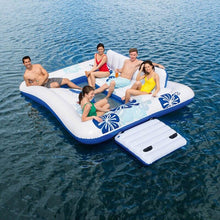 Load image into Gallery viewer, Large Inflatable Party Floating 6 People Island