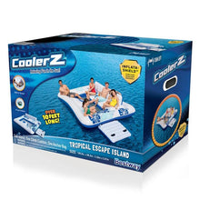 Load image into Gallery viewer, Large Inflatable Party Floating 6 People Island