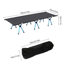 Load image into Gallery viewer, Premium Folding Camping Cot Sleeping Bed
