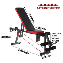 Load image into Gallery viewer, Adjustable Weight Lifting Dumbbell Workout Folding Bench