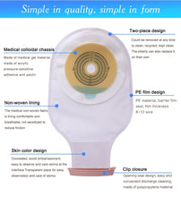 Load image into Gallery viewer, 10PCs Ostomy Stoma Bags Ileostomy Colonoscopy Pouch