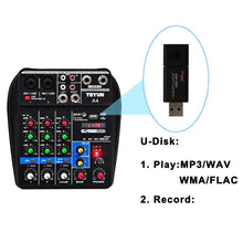 Load image into Gallery viewer, Small Audio Sound Digital Microphone Mixer 48V