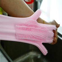 Load image into Gallery viewer, SILICONE DISH WASHING GLOVES