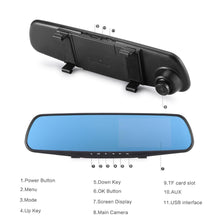 Load image into Gallery viewer, Backup Rearview Mirror Dash Camera For Car