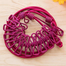 Load image into Gallery viewer, Portable Retractable Clothesline Indoor Outdoor 185cm