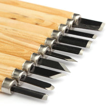 Load image into Gallery viewer, Wood Carving Chisel Knife Set 10 Pcs
