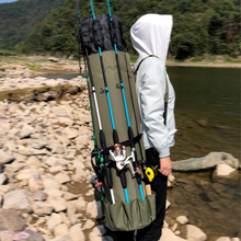 Load image into Gallery viewer, Fishing Tackle Rod Holder Backpack
