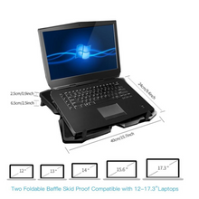 Load image into Gallery viewer, Laptop Cooling Pad Stand With Four Fans
