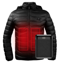 Load image into Gallery viewer, Snap On Heated Electric Jacket Battery Operated

