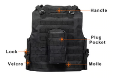 Load image into Gallery viewer, Military Tactical Plate Carrier Vest
